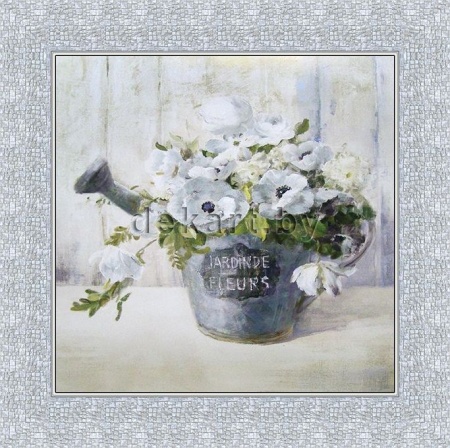 Картина Лейка с цветами 30х30см арт.8Л2193