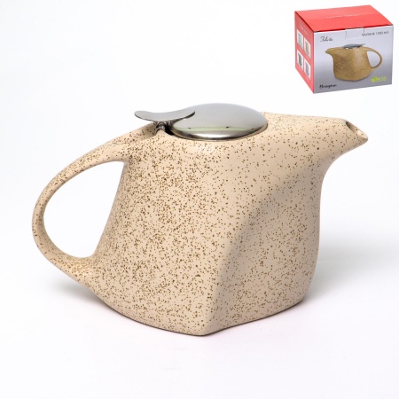 Чайник с фильтром Феличита керамика, белый крошка 1000мл
