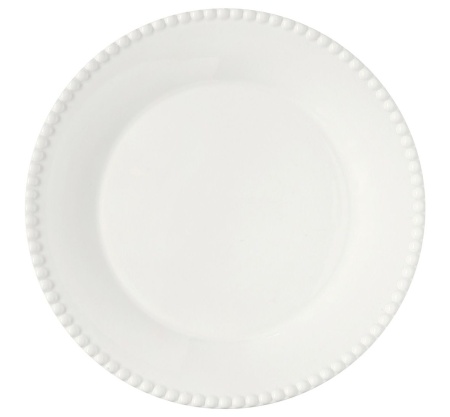 Тарелка обеденная Тиффани 26см фарфор, белый арт.EL-R2700_TIFW