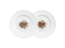 Набор тарелок закусочных Лефард Празднование 20,5см, фарфор арт.441-042 по цене 