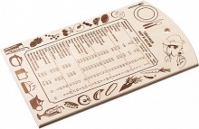 Доска разделочная деревянная Мармитон Таблица мер и весов 30х18,5 см по цене 