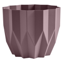 Кашпо Геометрия 0,8л Пыльная роза пластик арт.КШ-4114 по цене 