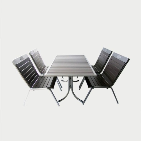 Набор мебели КЕНИГСБЕРГ стол складной, 4 стула, дерево металл