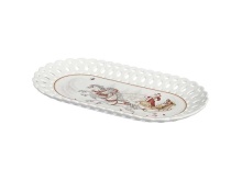 Блюдо Лефард Морозко 30см овальное, фарфор арт.441-046 по цене 