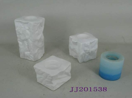 Керамика Китай Подсвечник Бумага белый JJ201538-2 (упак 6 шт)