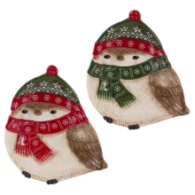 Блюдо Сова 19х23х4см 2в., керамика арт.821719 по цене 