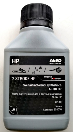 Масло синтетическое АЛ-КО HP для 2-тактных двигателей, 0.1 л