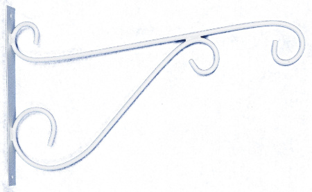 Крючок для подвесных кашпо Б., белый М0000219 В250хД400 мм