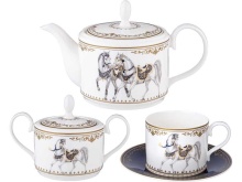 Сервиз чайный Лефард Конный клуб на 6пер 14пр, фарфор арт.590-579 по цене 