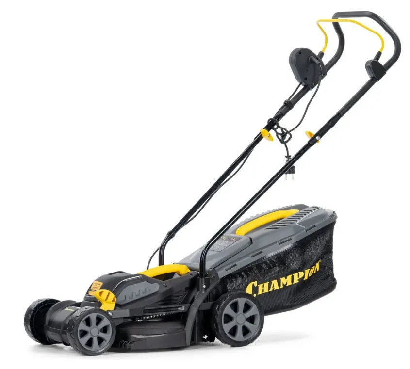 Газонокосилка эл.(1,2 кВт травосб. 30л ширина 330мм 25-65мм, 8,5кг) CHAMPION EM3312 по цене 