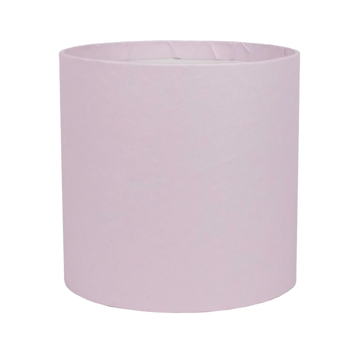 Коробка подарочная круглая без крышки 14x14см, светло-сиреневый по цене 
