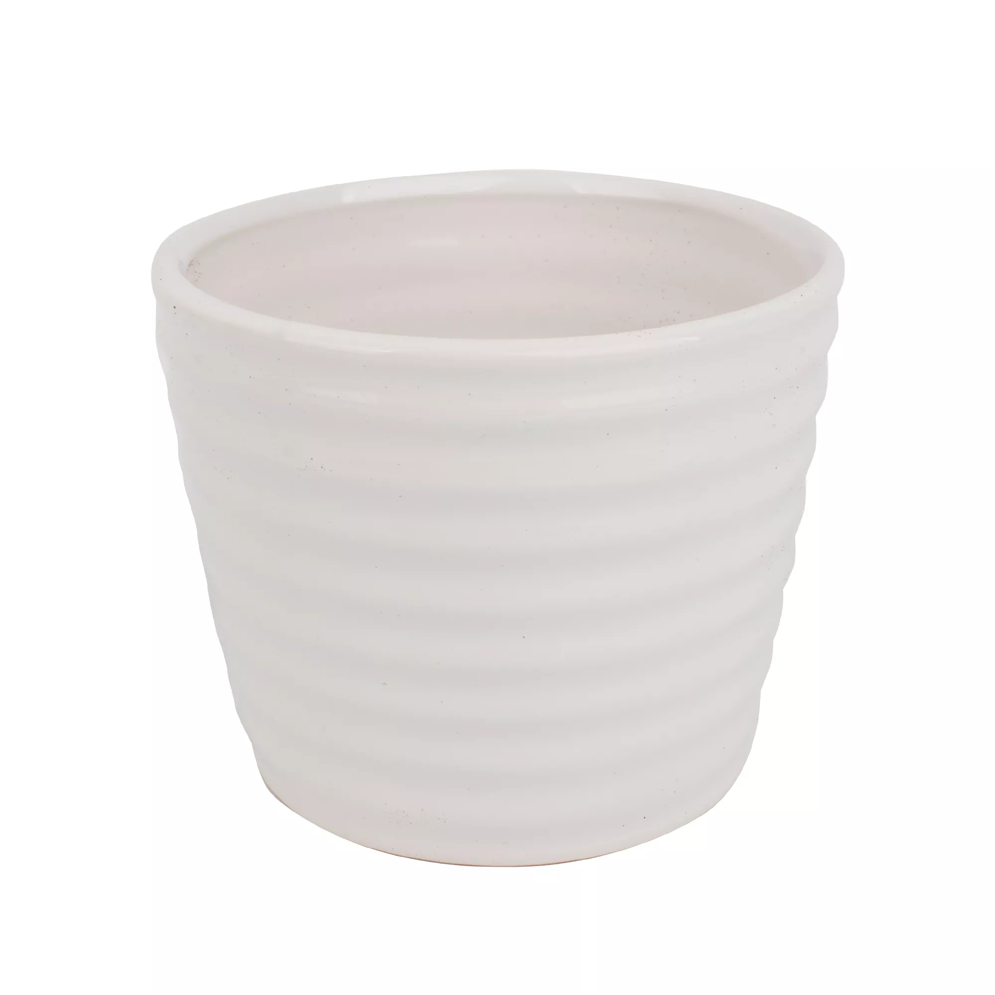 Кашпо для растений 9,6х11,8см белый, керамика арт.266069 по цене 