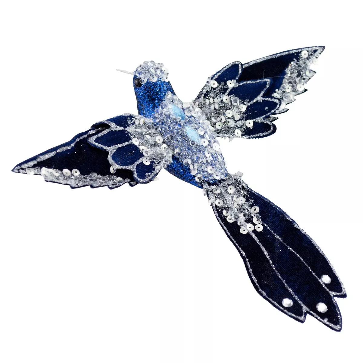Птичка со стразами на прищепке синий арт.к000026966 по цене 