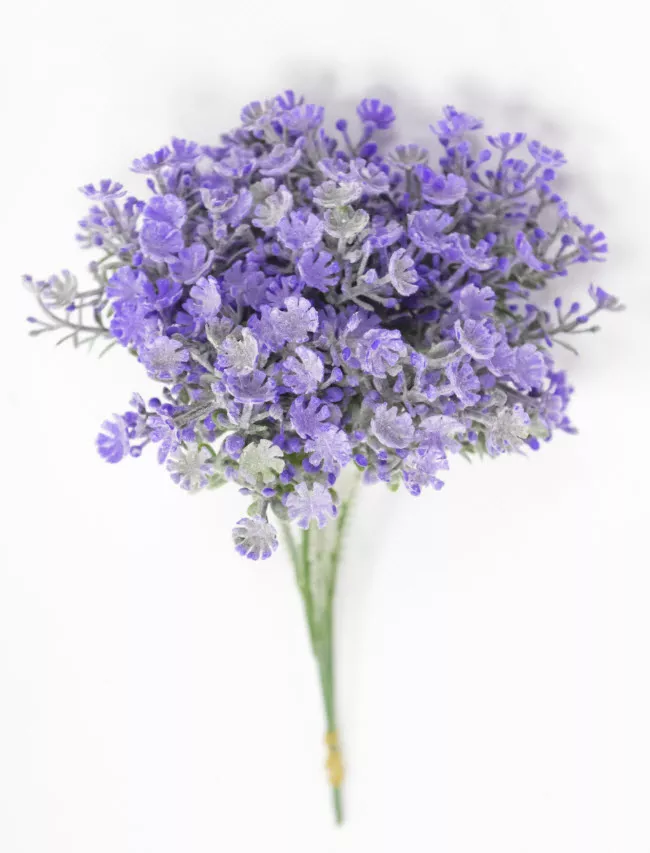 Цветок искусственный Букет цветов 19см, фиолетовый по цене 