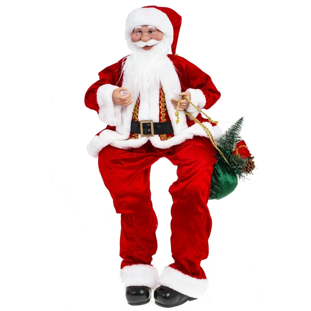 Фигура декоративная Дед Мороз 43х25х110/84см арт.781811 по цене 