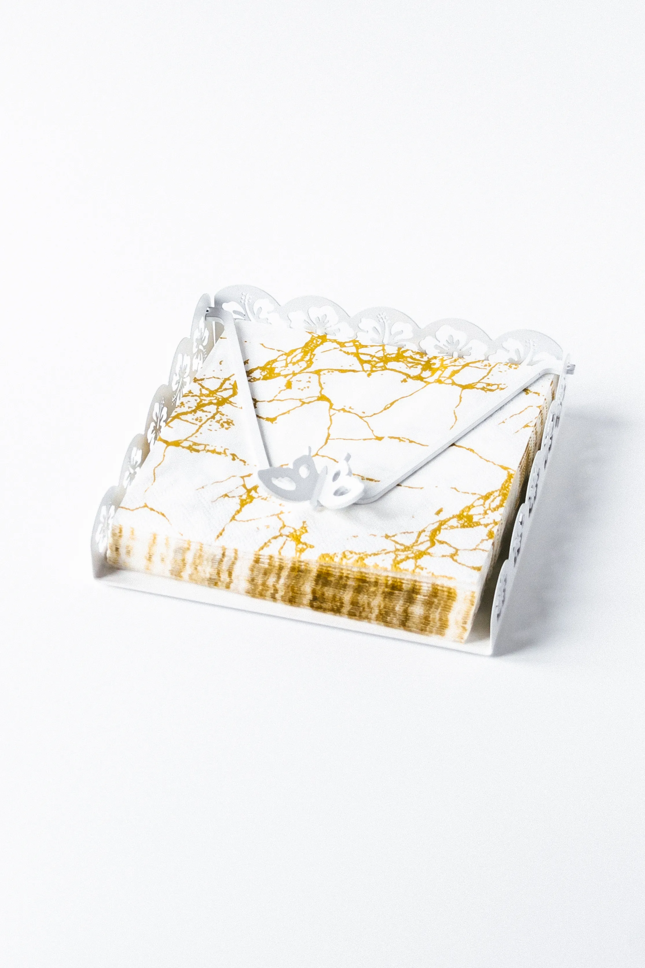 Салфетница 17,5х17,5х4,7см, металл арт.SL015-WY по цене 