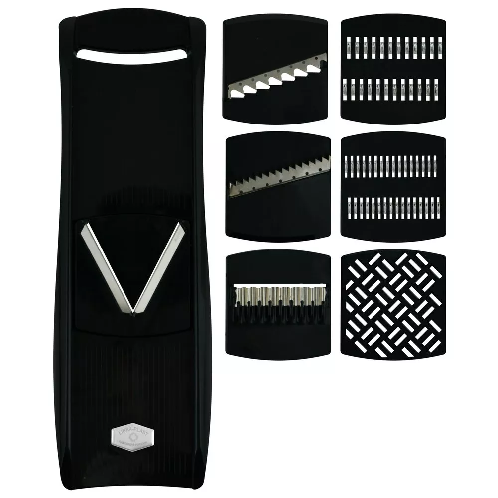 Терка с 7 насадками черная 37х12х4см арт.МТ76-215 по цене 