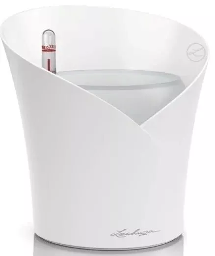 Кашпо с автополивом Лечуза Орхидея 1л белый, пластик арт.13960 по цене 