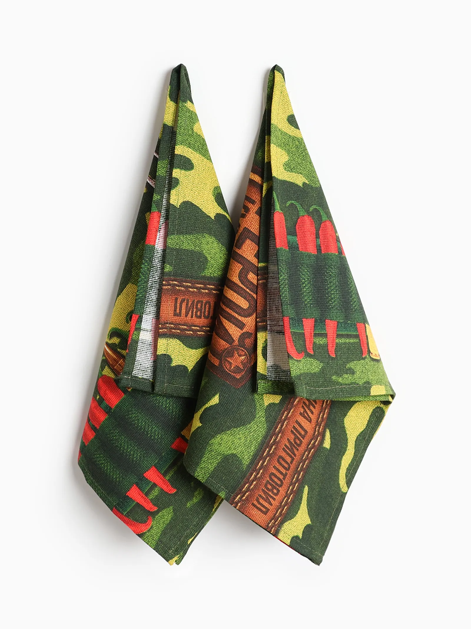 Набор кухонных полотенец Доляна Генерал кухни 35×60см 2шт, хлопок арт.10200494 по цене 