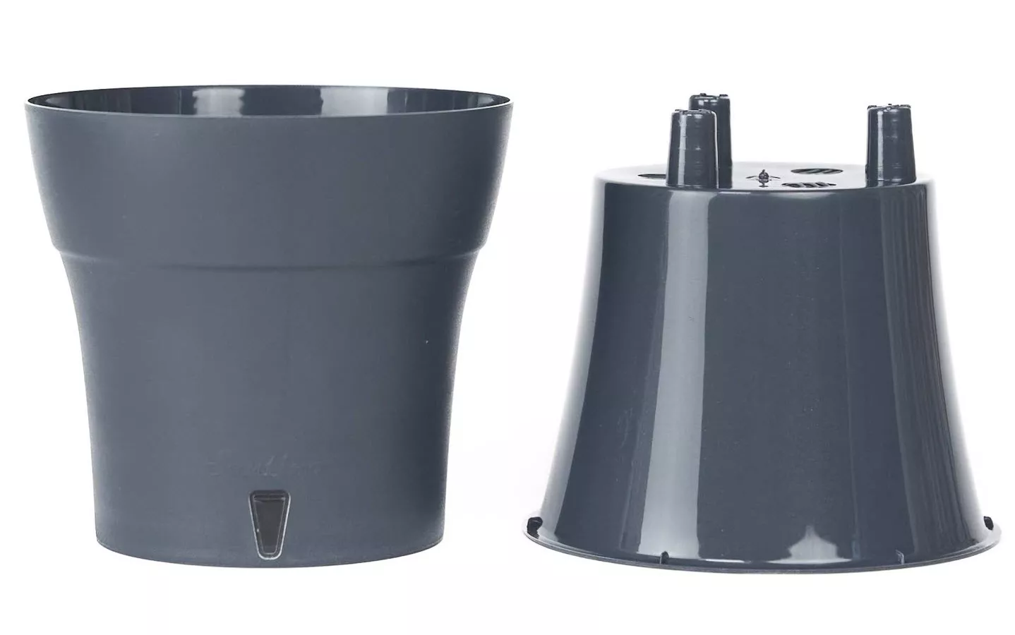 Горшок ДАЛИ СОФT 1,2л антрацит, пластик арт.ДС 1,2 АНТ по цене 