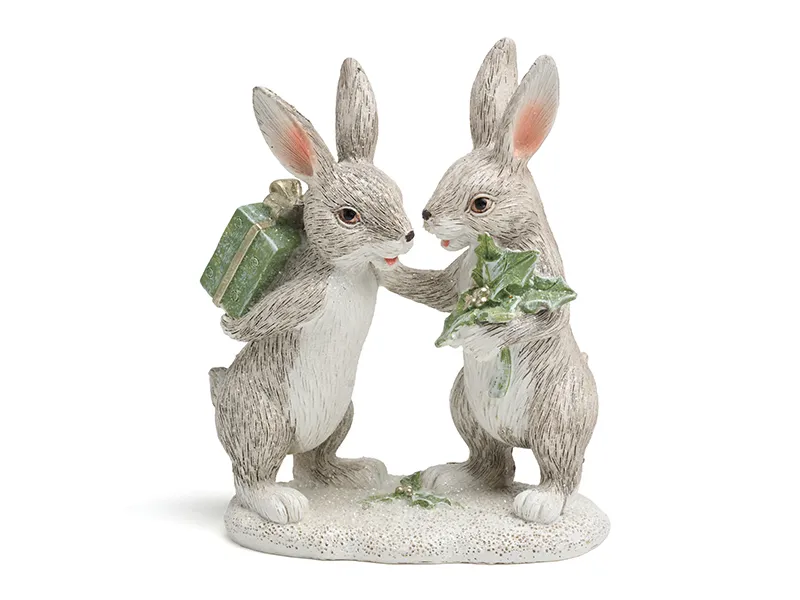 Статуэтка Кролики 10,5х6х13см, полистоун арт.162-1316 по цене 