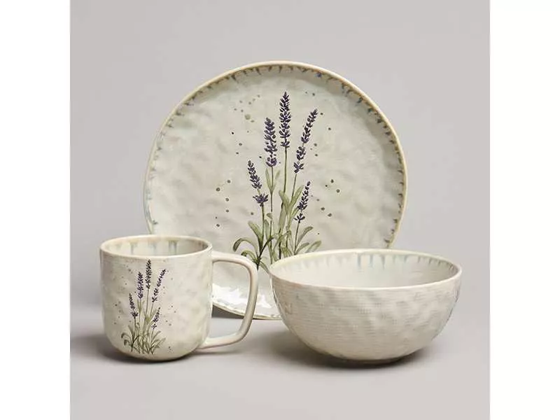 Набор посуды Лефард Цветы 3пр, фарфор арт.260-1031 по цене 