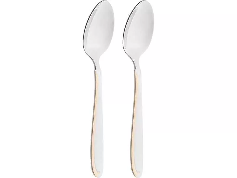 Набор ложек чайных Агнесс 14см 2шт золото арт.942-103 по цене 