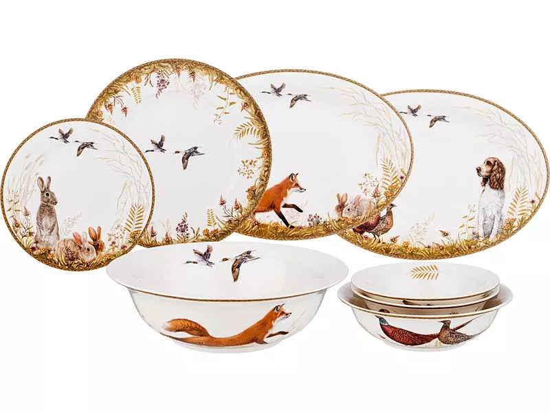 Сервиз столовый Лефард Охота на 6пер 23пр, фарфор арт.590-518 по цене 