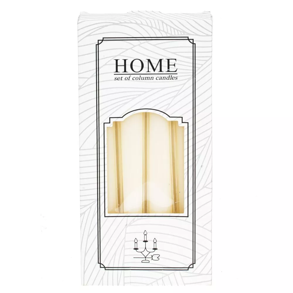 Свеча стержень конический 1,9х1,9х20см набор из 4-х шт арт.804561 по цене 