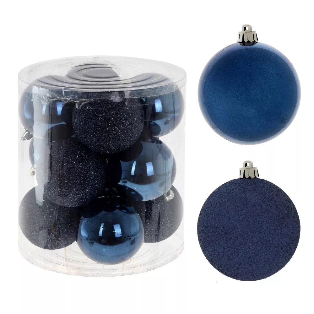 Украшение новогоднее Шар набор из 12шт 8см 19х19х21см полимерные материалы арт.753680 по цене 