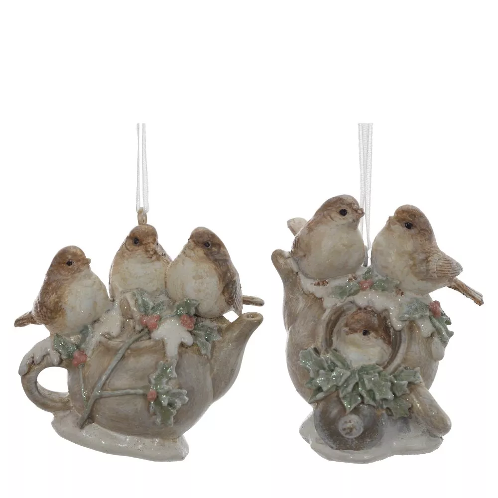 Фигурка подвесная Птички 6х4х6см 2в. арт.822996 по цене 