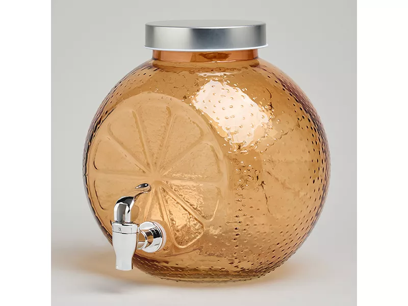 Диспенсер для напитков Апельсин 5л 23x17x24см стекло арт.172-182 по цене 