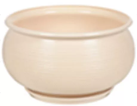 Горшок Сатурн №3 9х13см 0,9л белый, керамика арт.10005781 по цене 