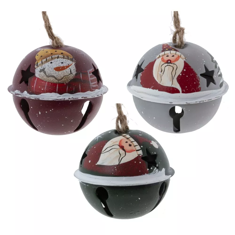 Изделие декоративное подвесное Колокольчик 5,5х5,5х5см 3в., металл арт.809140 по цене 