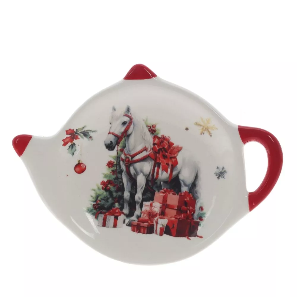 Подставка для чайных пакетиков Лошадь 12х9х1см, керамика арт.825357 по цене 