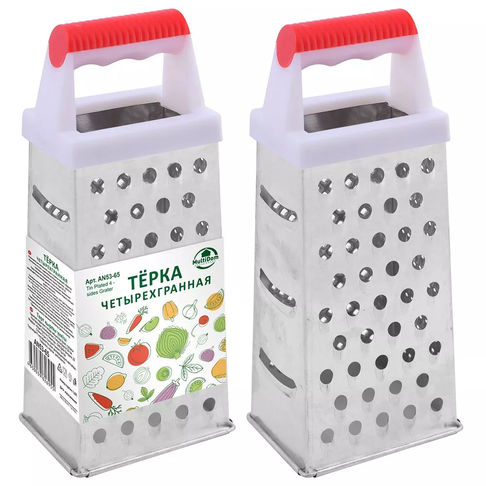 Терка 4-х гранная 22см, металл арт.AN53-65 по цене 