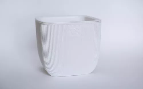 Горшок Фабио ВипСет с дренажной системой 1,95л белый арт.AMF-1,95-01 по цене 