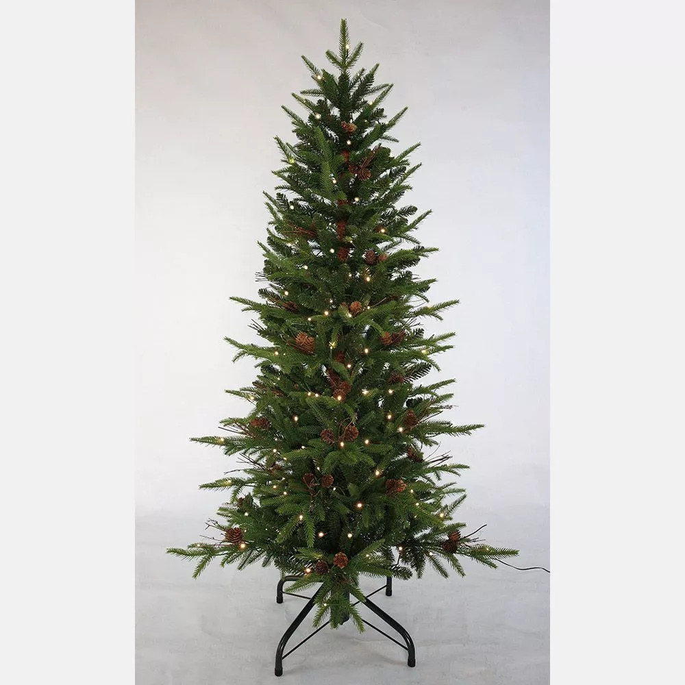 Елка искусственная Зимняя краса с подсветкой 182см, 1213 ветки, 250 LEDламп арт.705026 по цене 