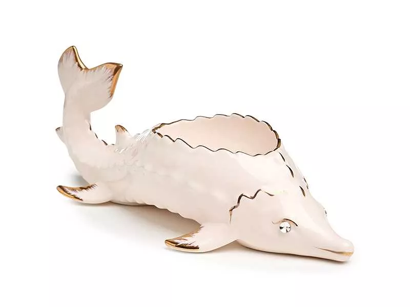 Икорница Лефард Золотая рыбка 25x9x7,5см, фарфор арт.58-1053 по цене 