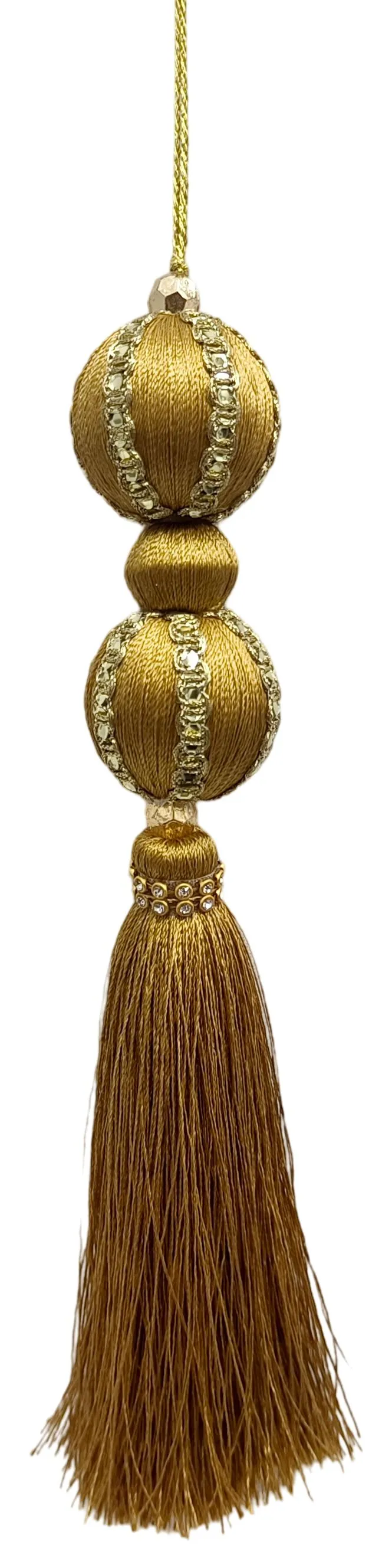 Украшение новогоднее Шар с кистью 21x3,5x3,5см арт.96191 по цене 