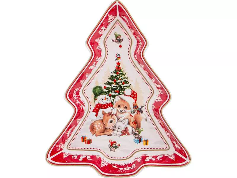 Блюдо Лефард с Новым Годом 25х21х4см фарфор арт.85-1959 по цене 