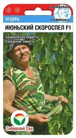 Семена Огурец Июньский скороспел F1 7шт Сибирский Сад 