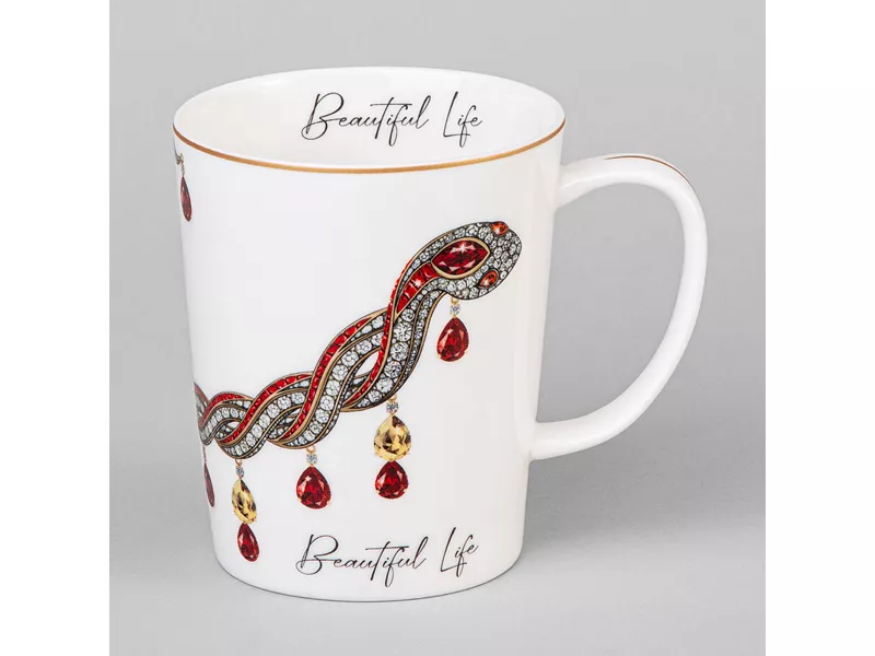 Кружка Лефард Прекрасная жизнь Змея 400мл, фарфор арт.590-561 по цене 
