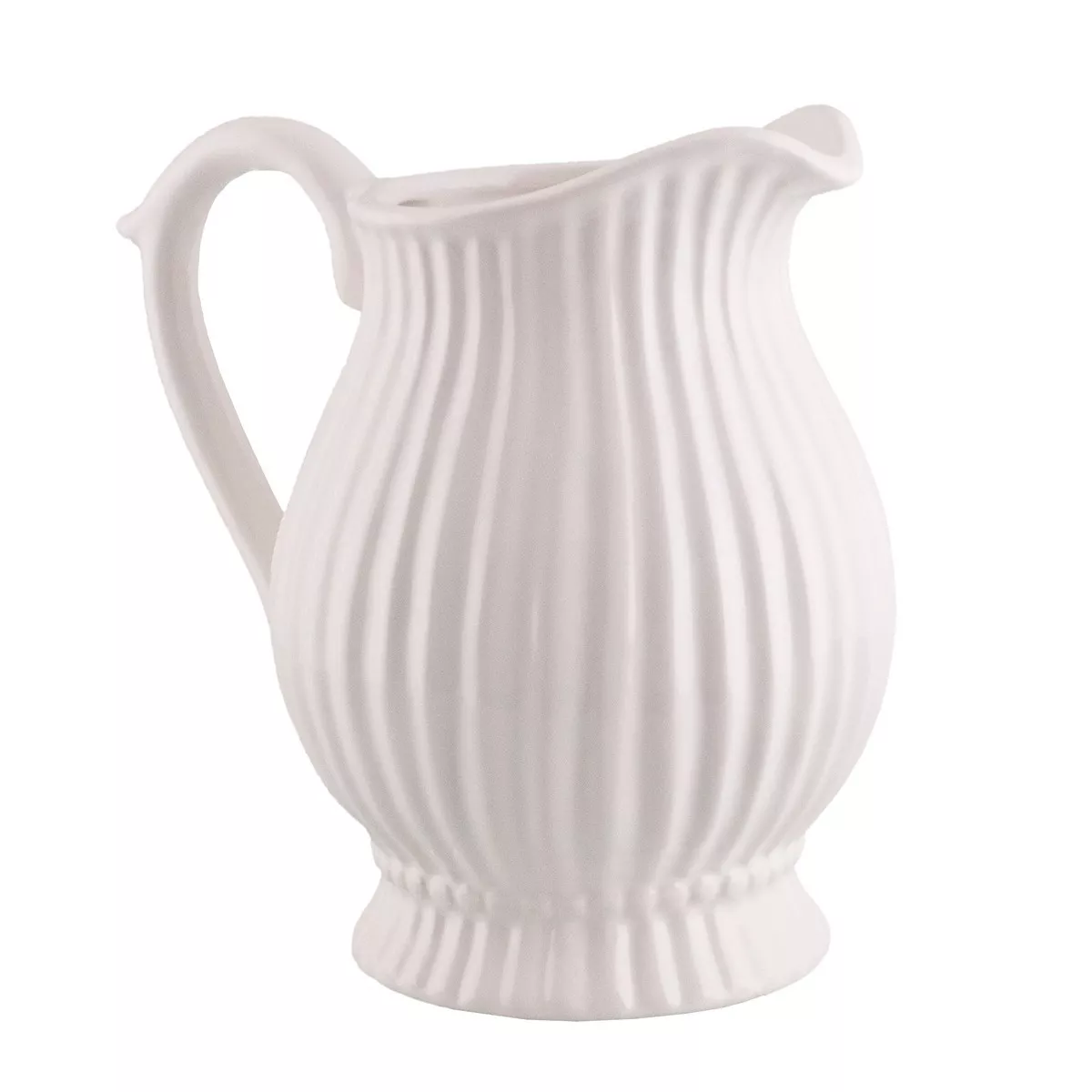 Кувшин сердце керамика белый 13х18,5х19см по цене 