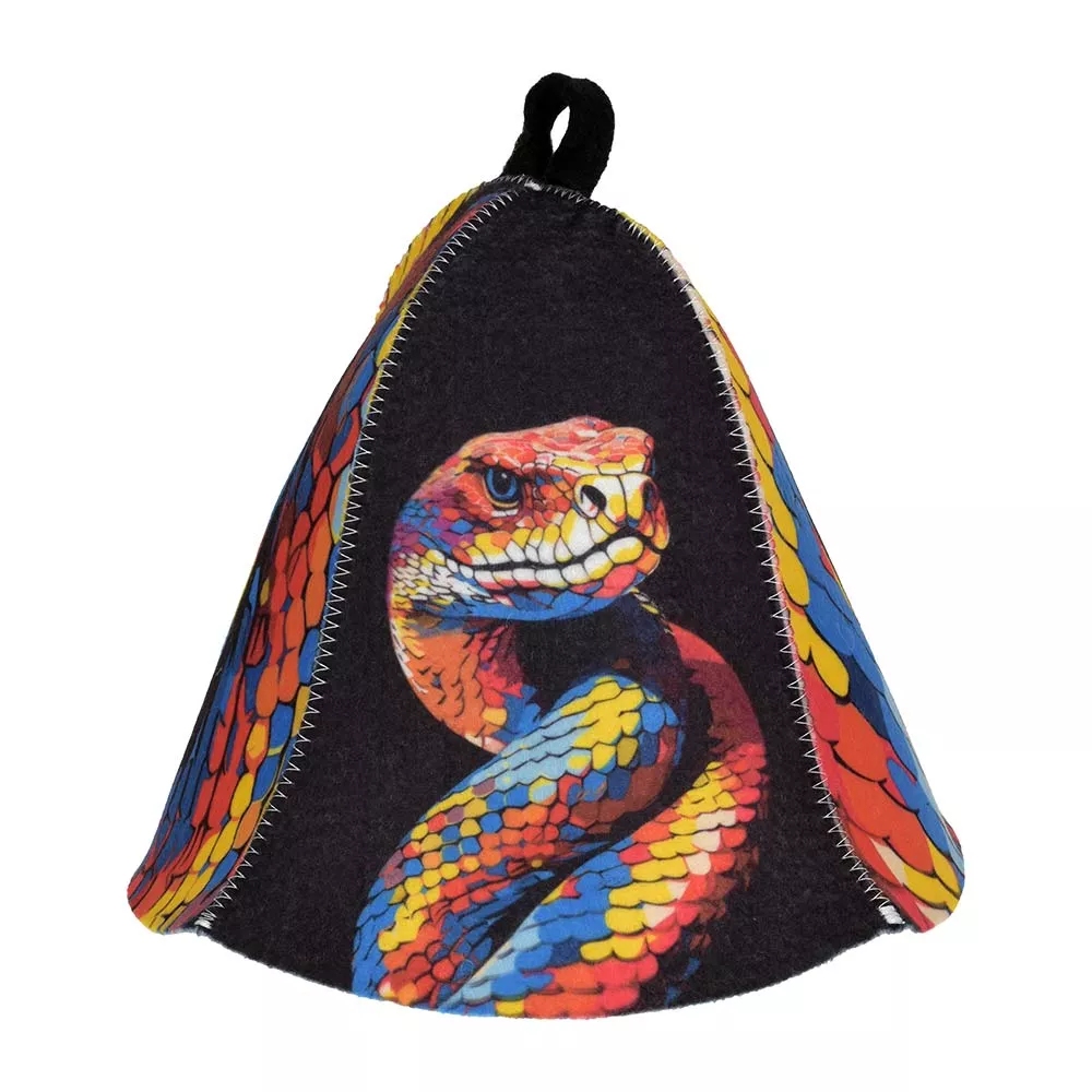 Шапка для бани и сауны Змея Хот Спот  войлок арт.41405 по цене 