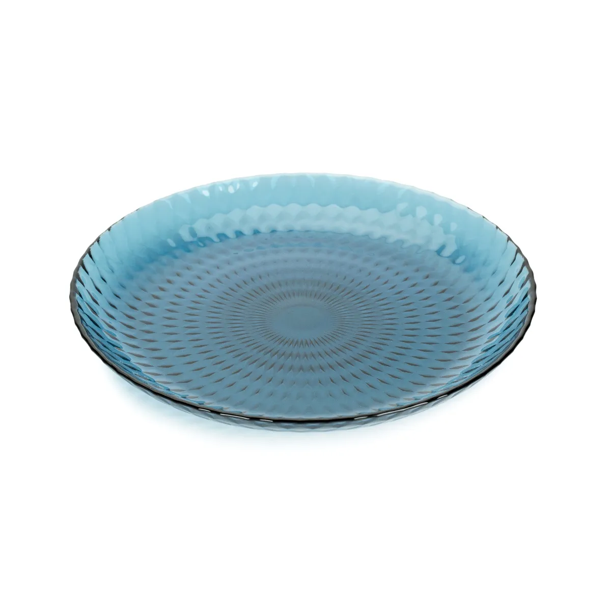 Тарелка десертная Идиллия Лондон, стекло топаз 19см по цене 