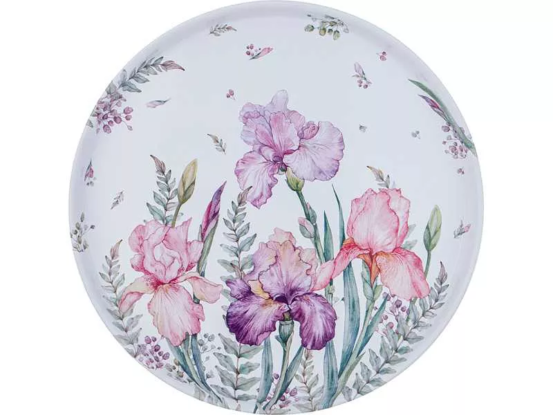 Поднос сервировочный Анесс Ирисы 33х2,1см арт.898-208 по цене 