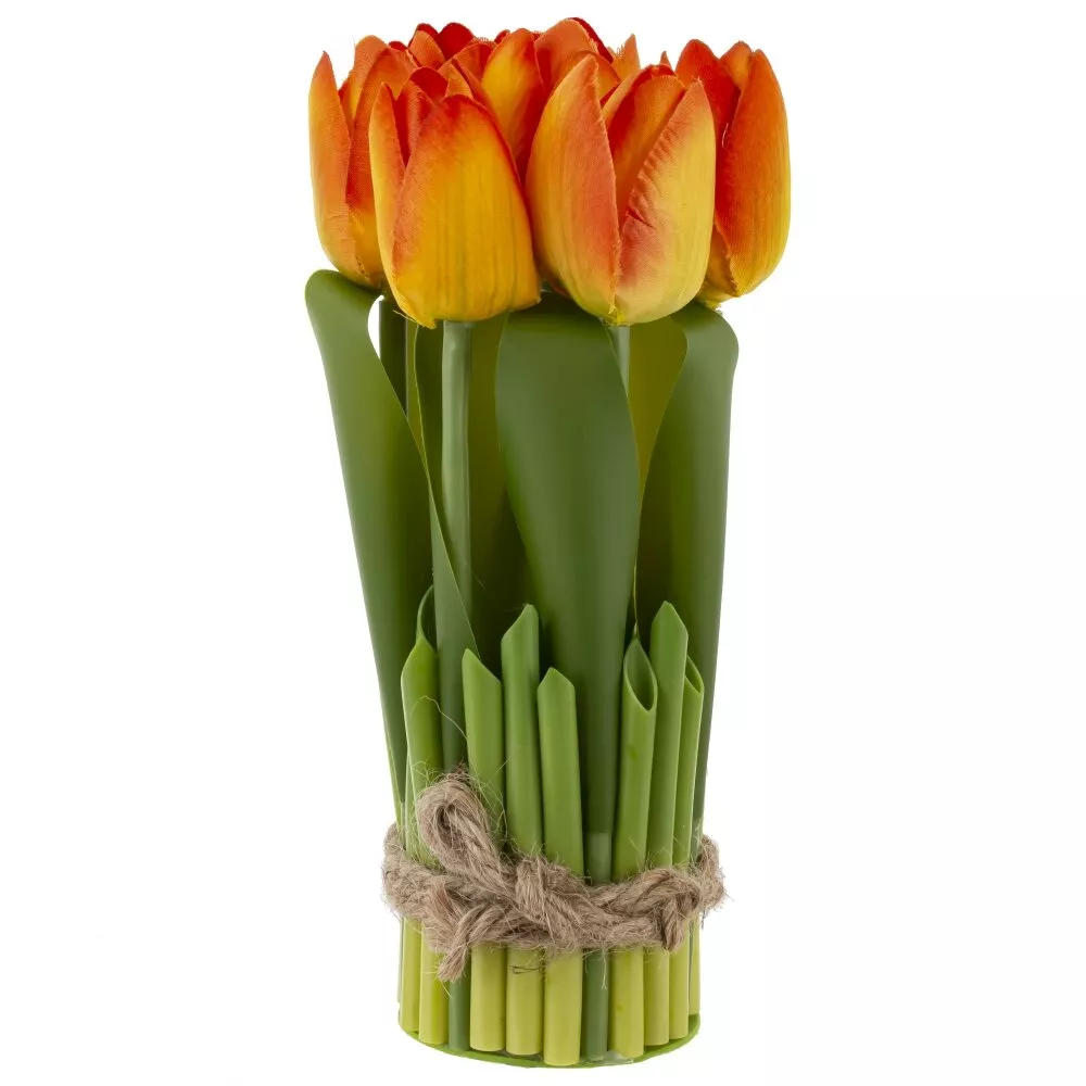 Композиция цветочная Тюльпан 8,5х8,5х18см арт.817664 по цене 