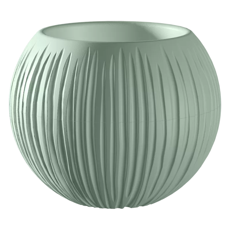 Кашпо Сфера Мини 0,3л Нефрит пластик арт.КШ-4430 по цене 