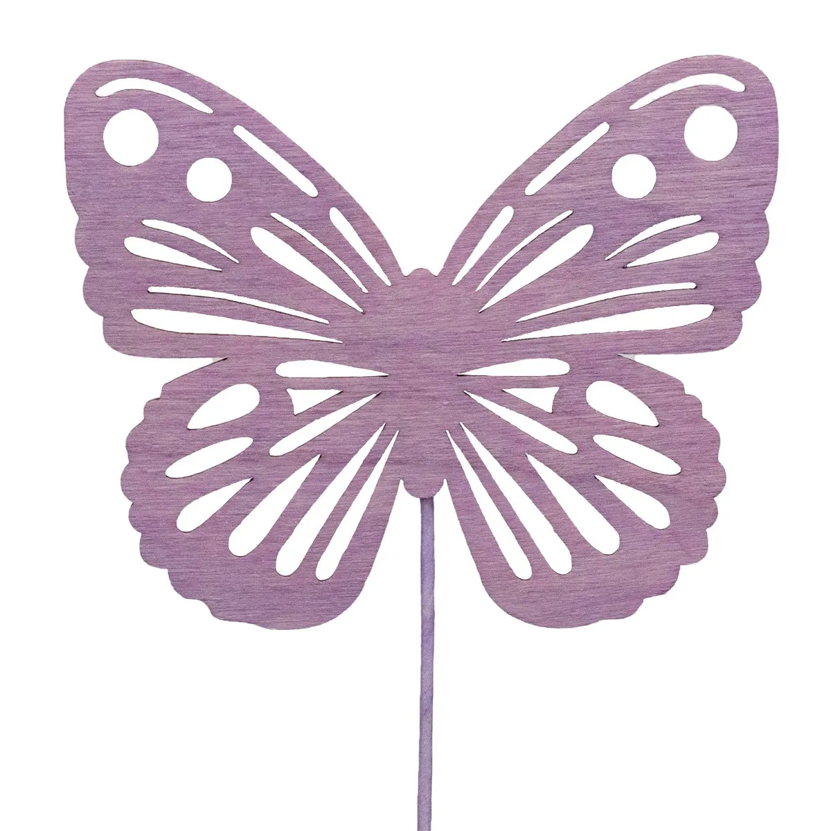 Вставка Бабочка 8х30см сиреневый, дерево по цене 